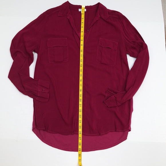 Splendid shirt - half button-up with collar - fuchsia - L - Picture 5 of 8